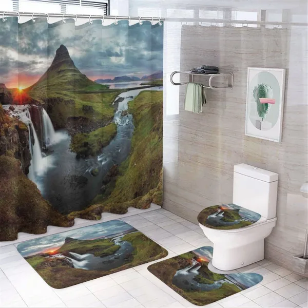 Cascade Stream Wildlife on a shower curtain