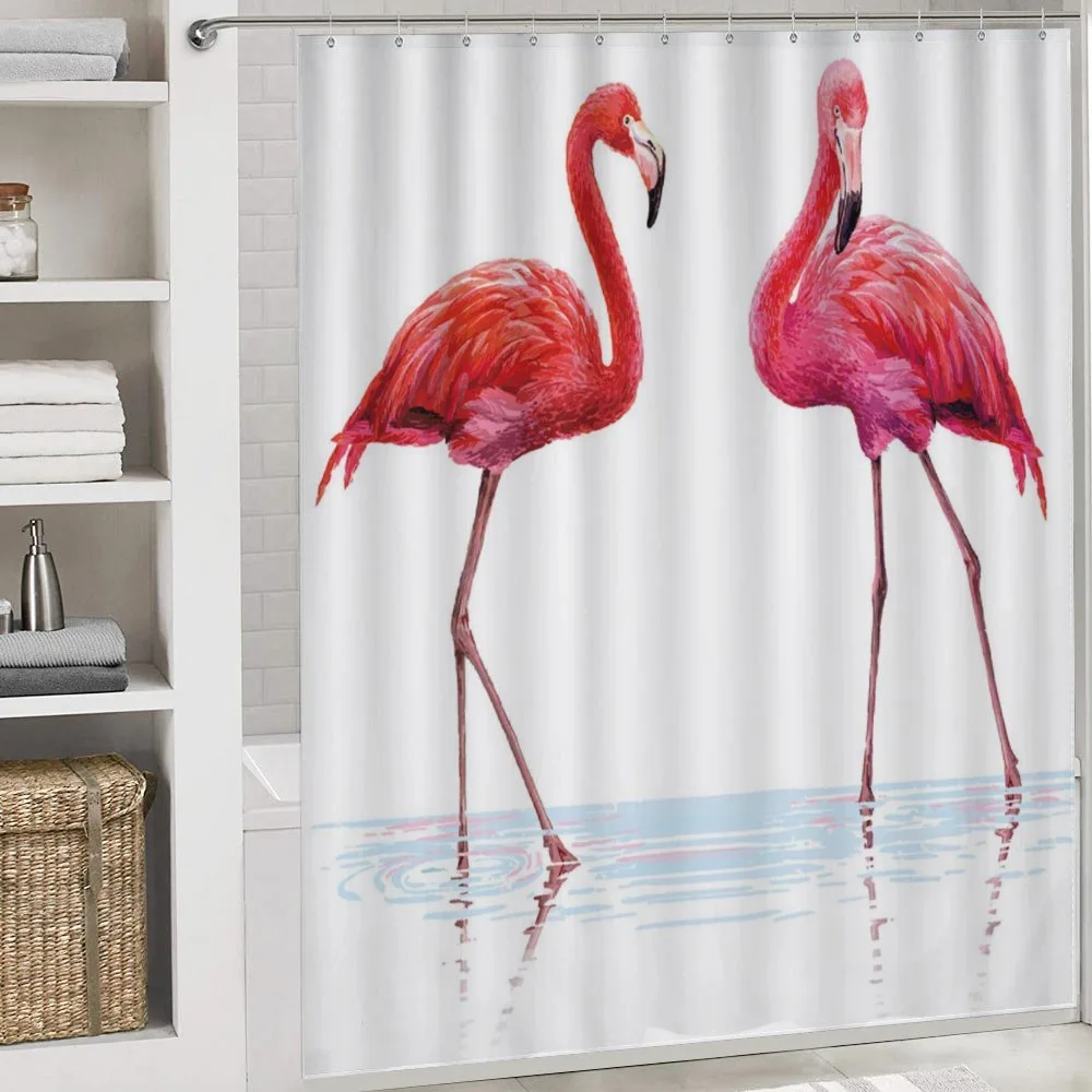 Exotic Flamingos on Sea — Detail 4
