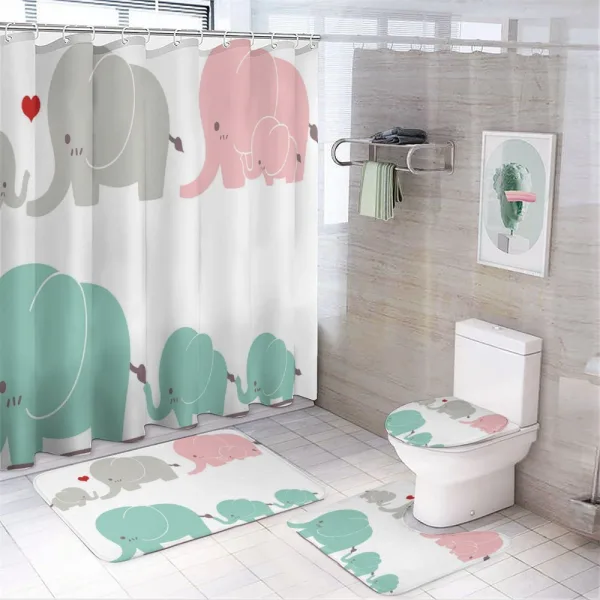 Family Love Theme on a shower curtain