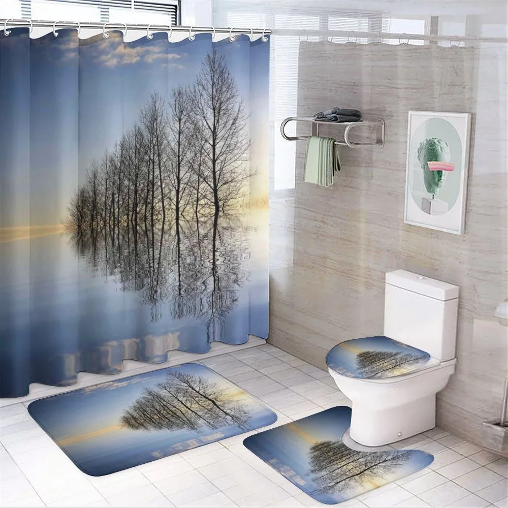 Frozen Lake in Nature — Your design