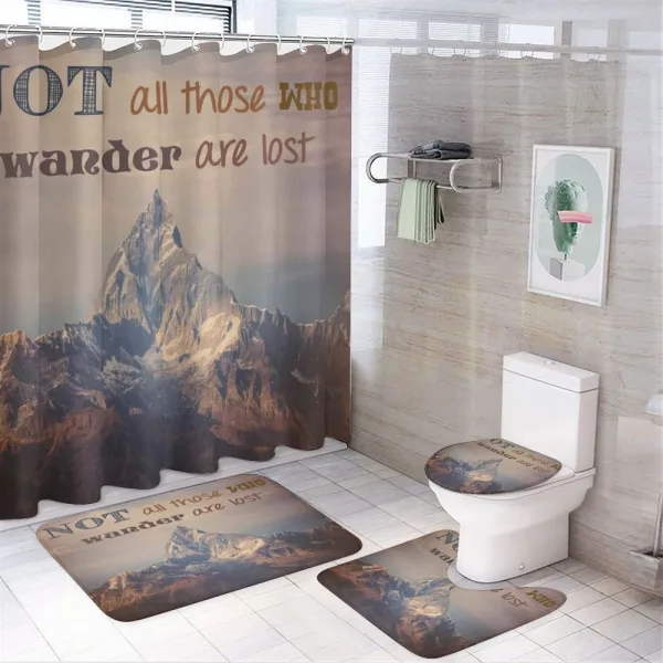 Landscape Photography on a shower curtain