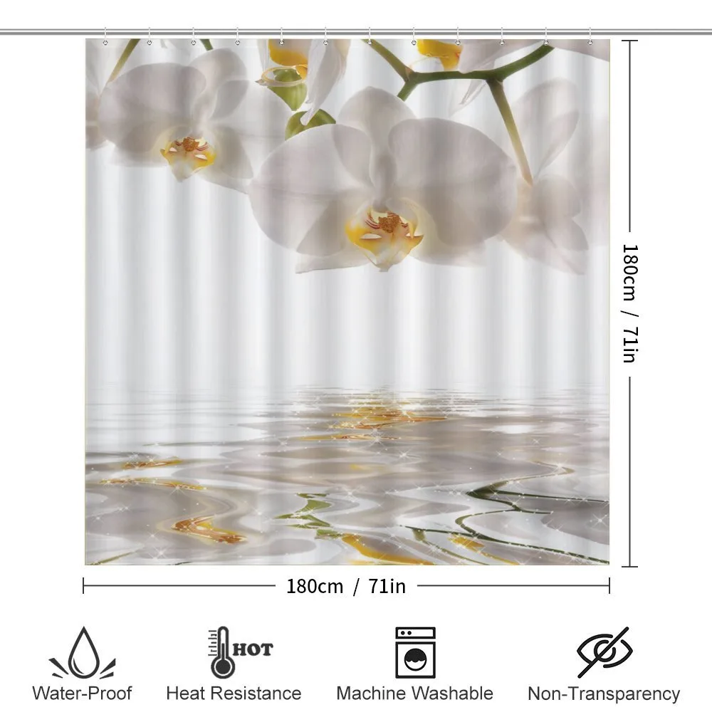 Orchids on Rippling Water — Detail 2