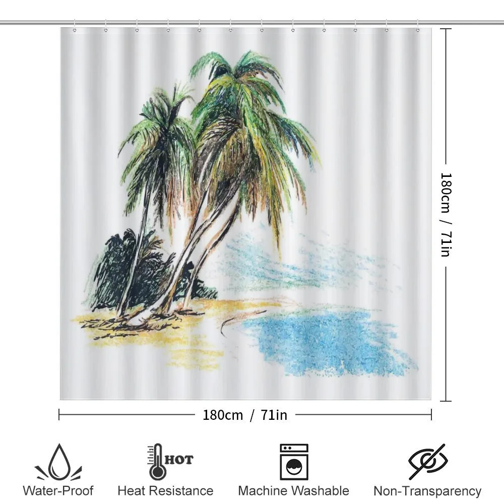 Palm Trees Coastal Charm — Detail 2