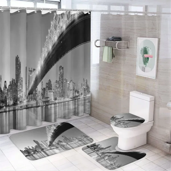 Queensboro Bridge Manhattan on a shower curtain
