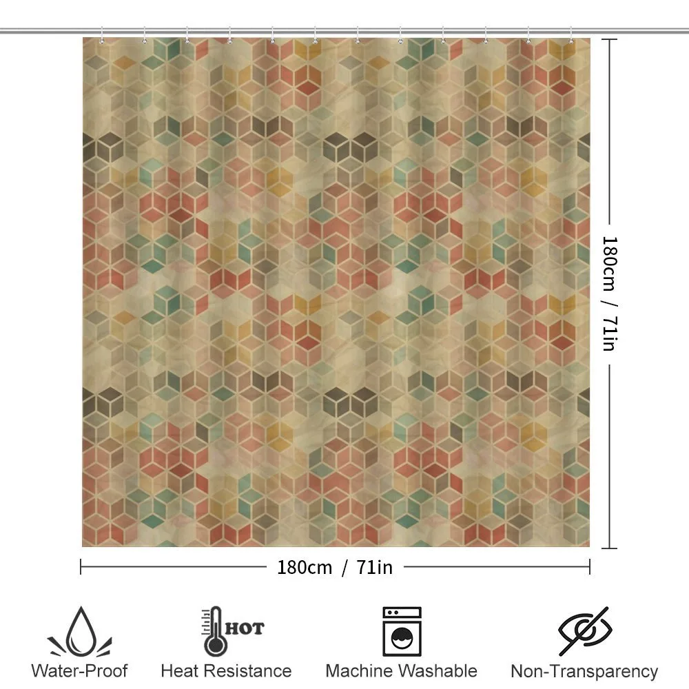Retro Cube Pattern — Detail 2