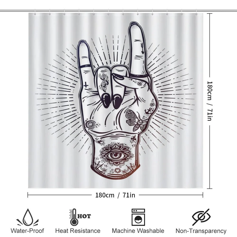 Tattooed Hand Raised — Detail 2