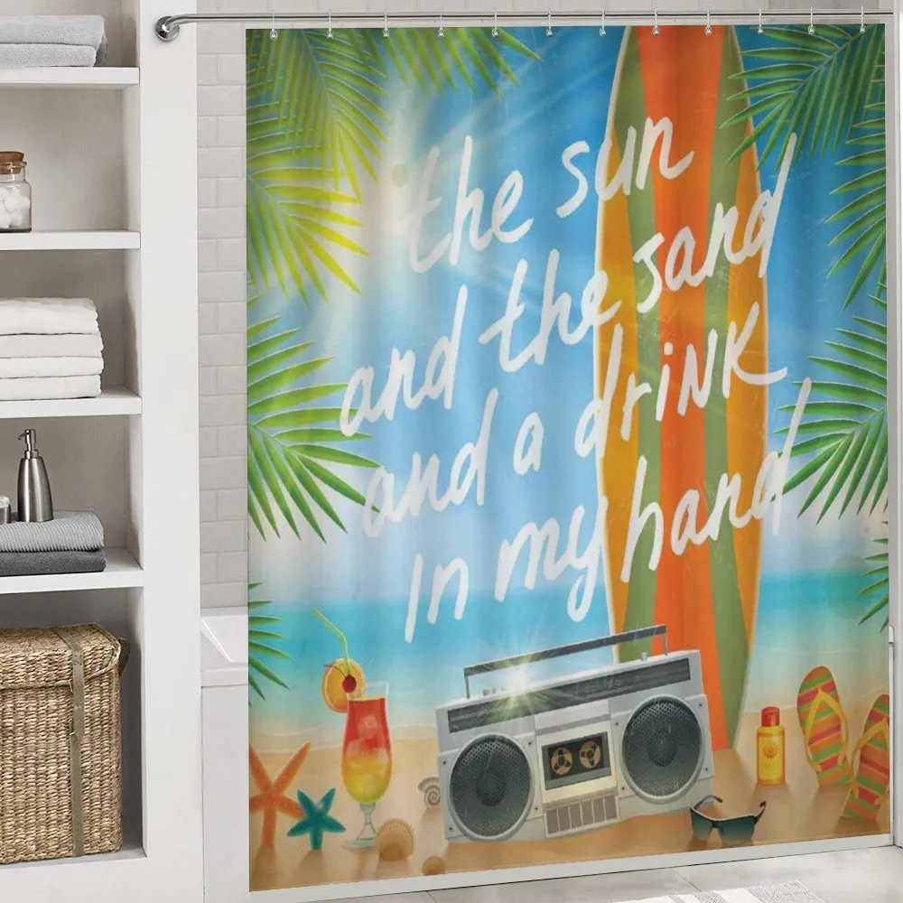 Tropical Beach Surfboard — Detail 4