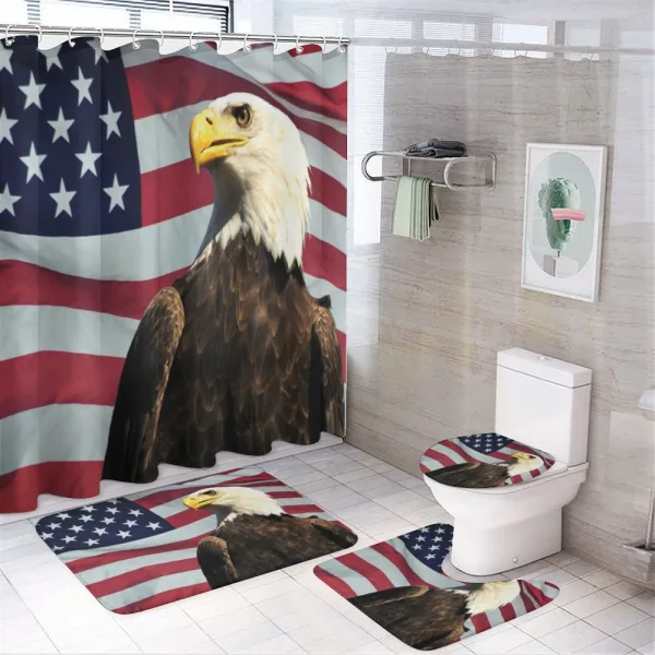 US Flag Country on a shower curtain
