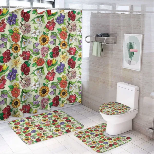 Vibrant Color Summer on a shower curtain