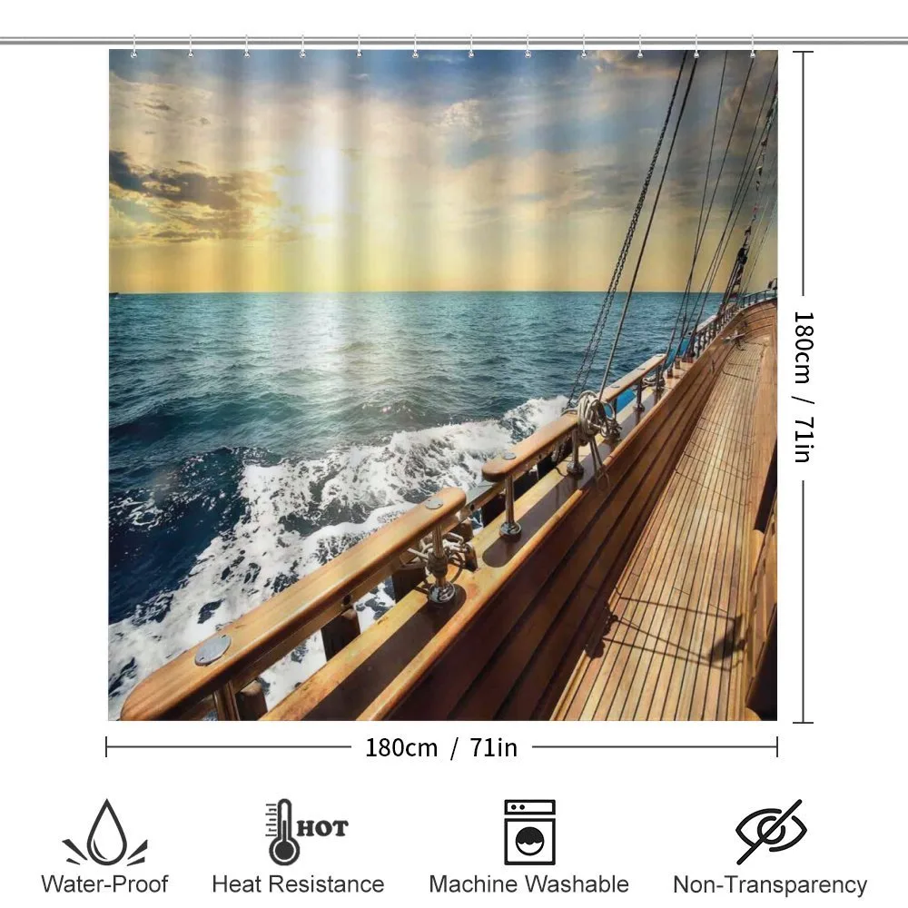 Yacht on Sea Sunset — Detail 2