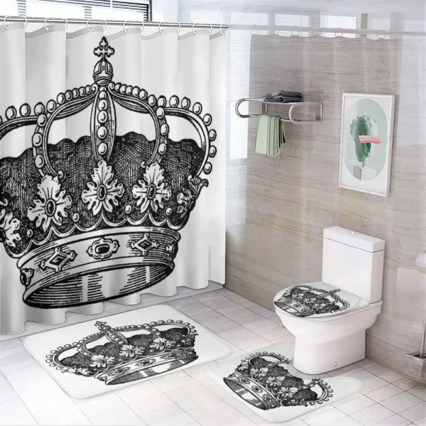 Antique Royal Monarch on a shower curtain