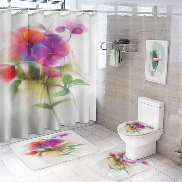 Blooming Orchid Pastel on a shower curtain