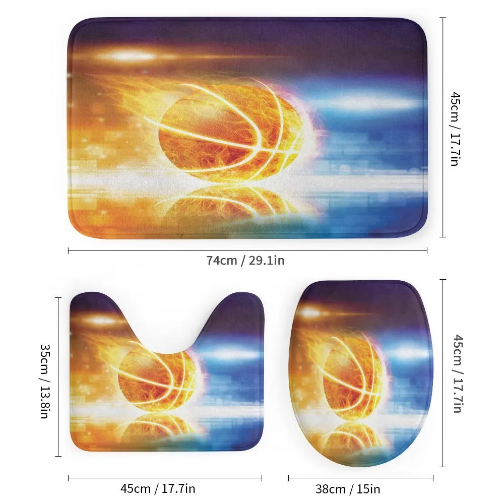 Burning Basketball Art — Detail 1