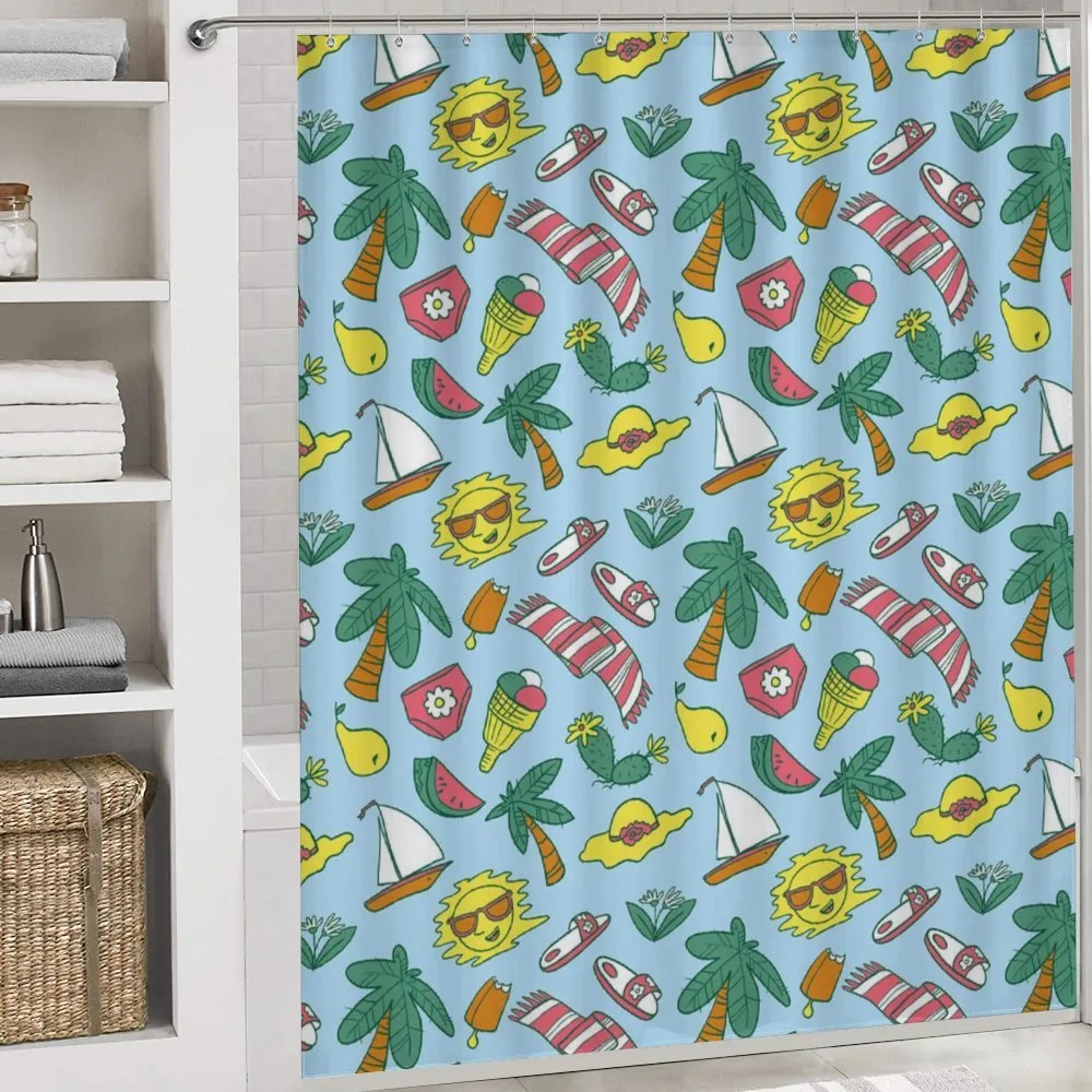 Cartoon Beach Time Design — Detail 4