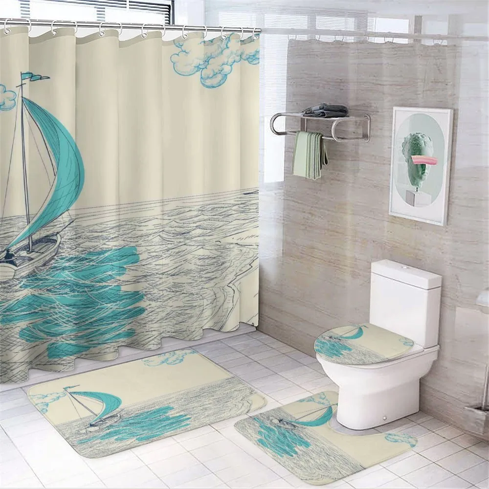 Cloudy Sailing Boat — Your design