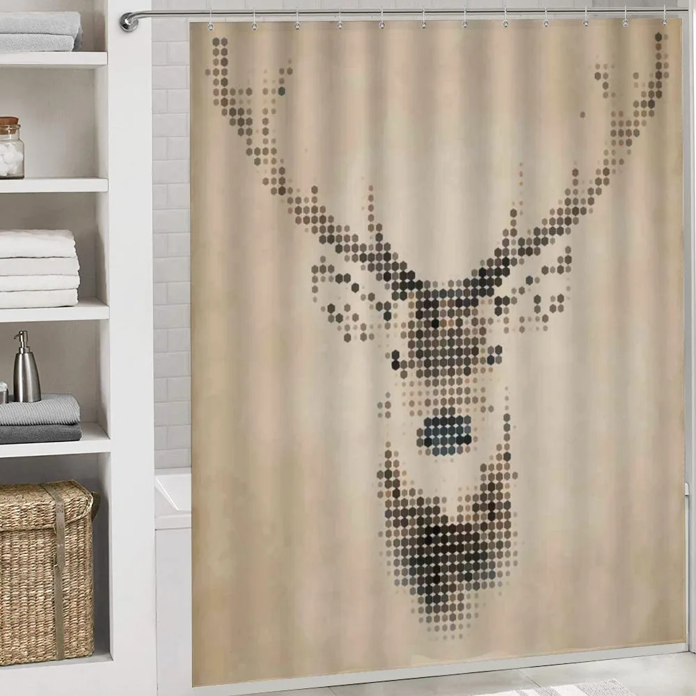 Deer Portrait with Dots — Detail 4