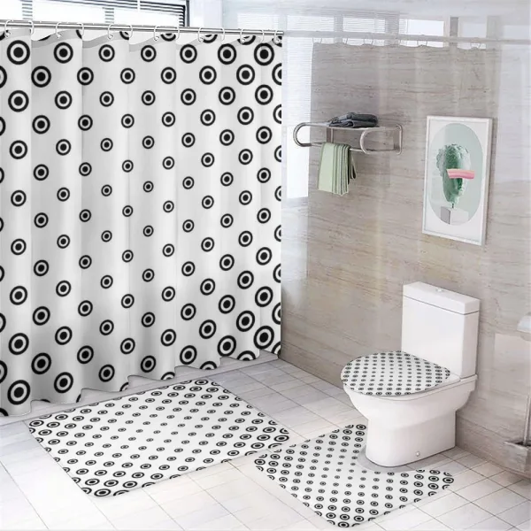Different Shapes on a shower curtain