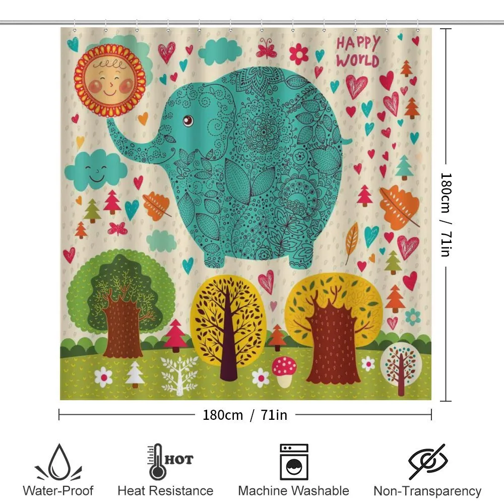 Elephant Trees Leaves — Detail 2