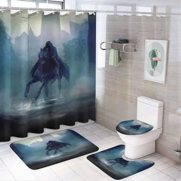 Fairy Tale Horseman on a shower curtain