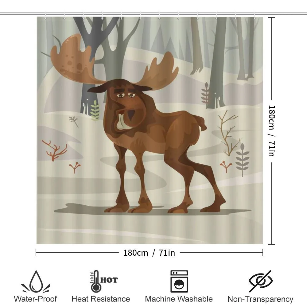 Funny Elk Mascot — Detail 2