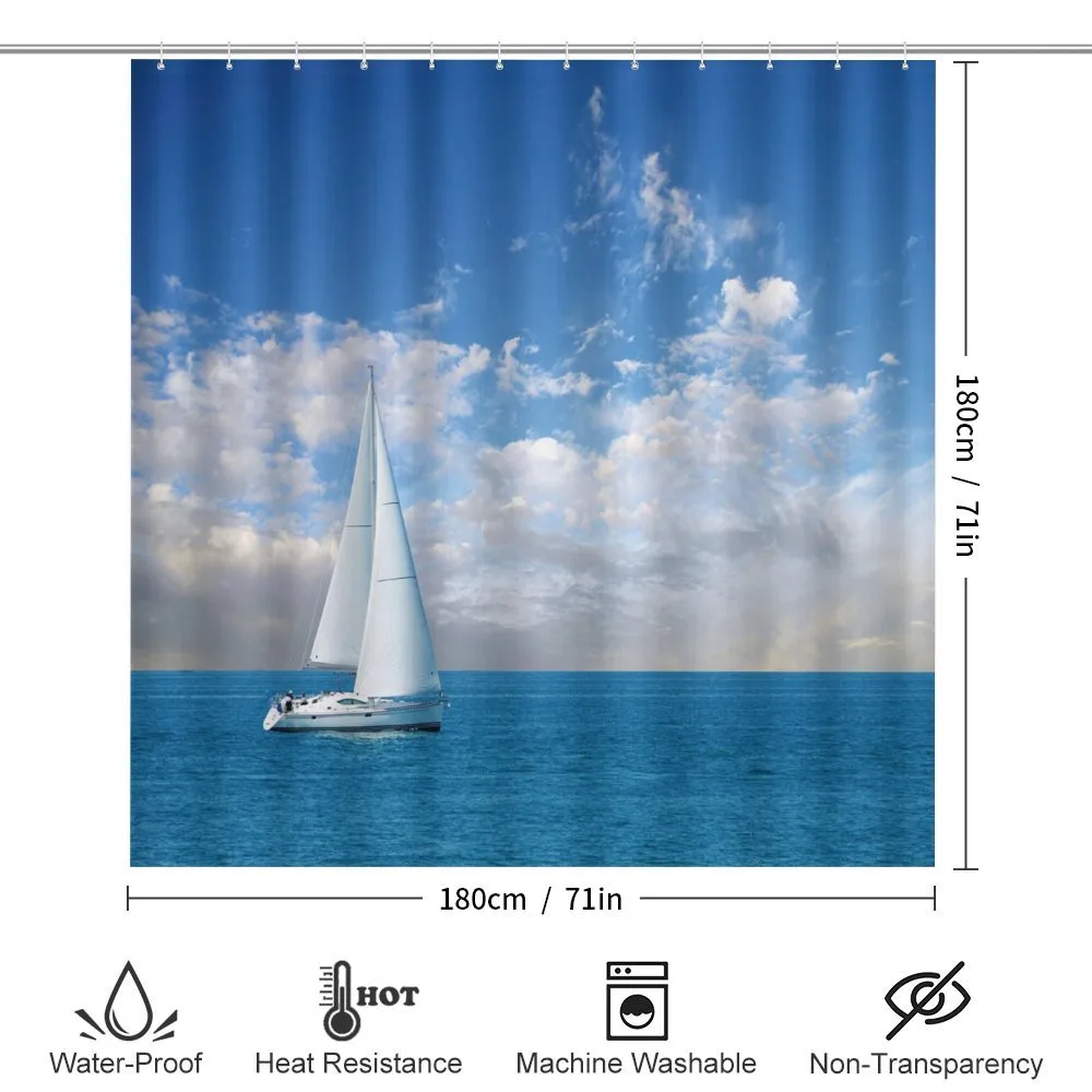 Modern Sail Boat on Sea — Detail 2