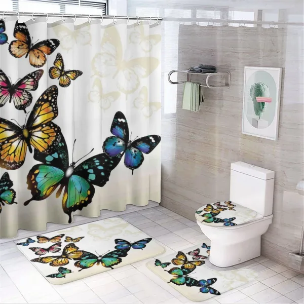 Monarch Shades Ombre on a shower curtain