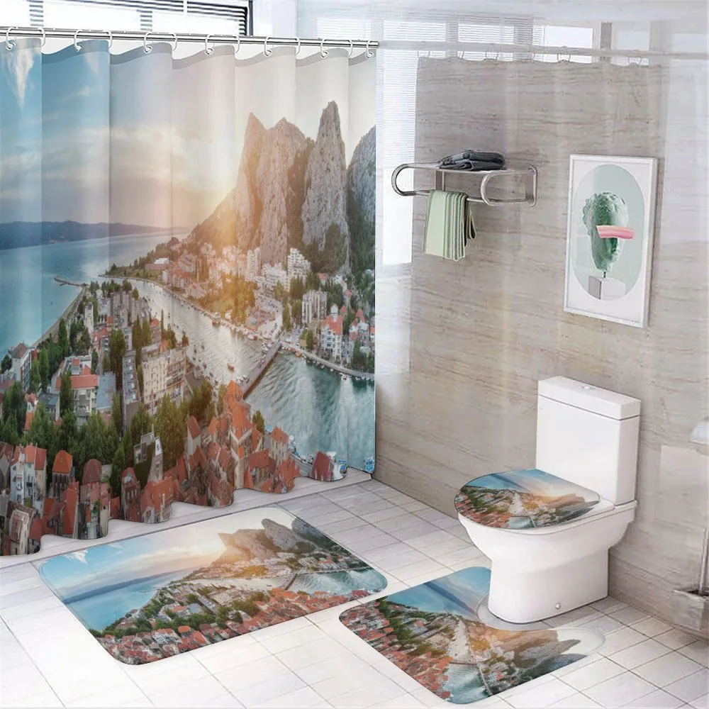 Old Coastal Town Omis Dawn — Your design