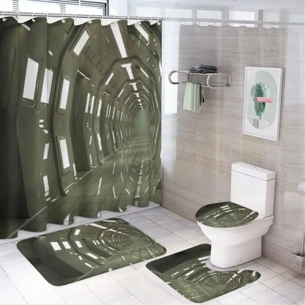 Outer Space Scene on a shower curtain