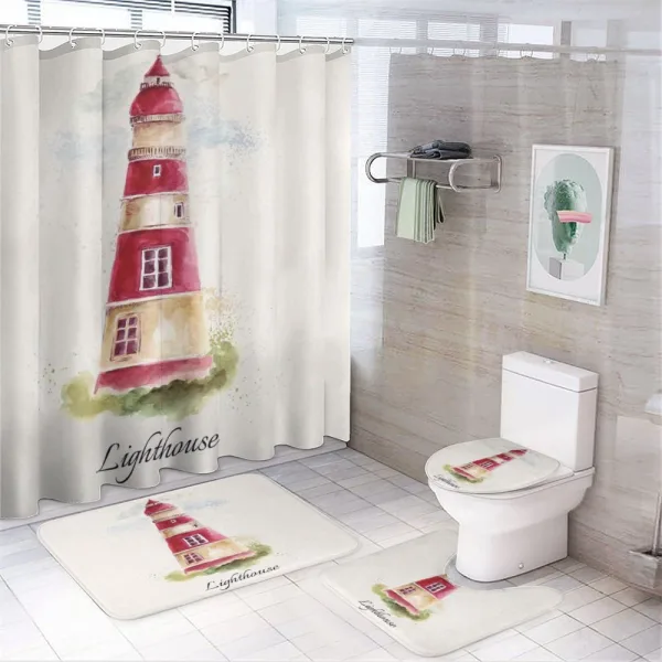 Pastel Watercolors on a shower curtain