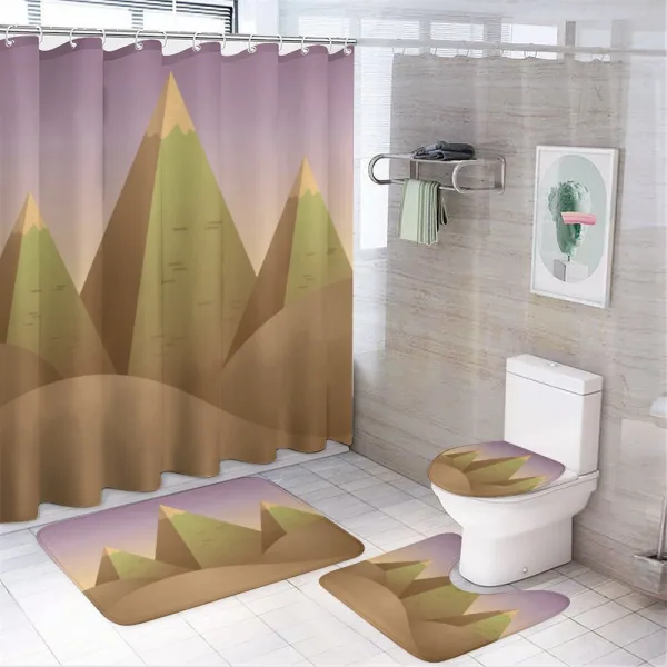 Pyramids Dune Sand on a shower curtain