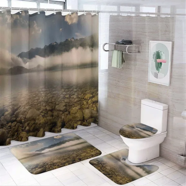 Reflections on Lake on a shower curtain