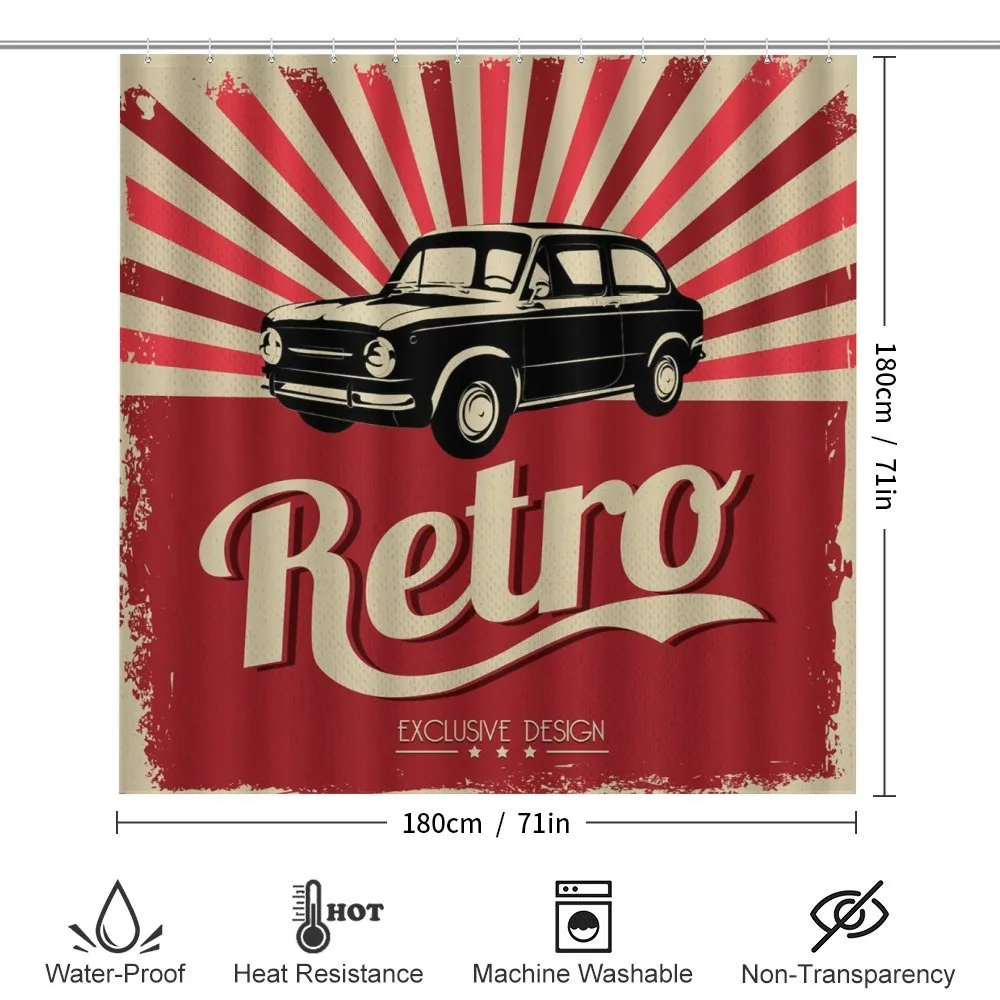 Retro Poster Style Vehicle — Detail 2