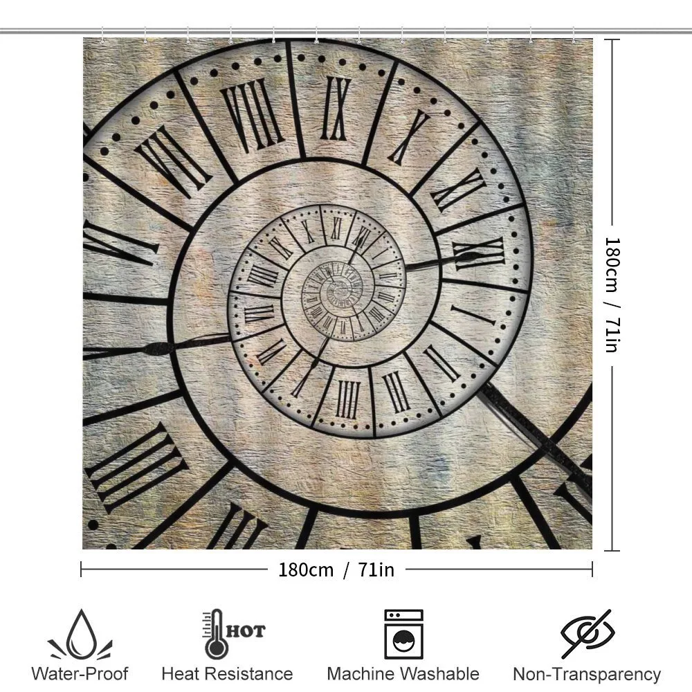 Roman Digit Time Spiral — Detail 2