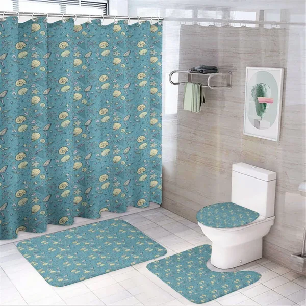 Summer Beach Clam on a shower curtain
