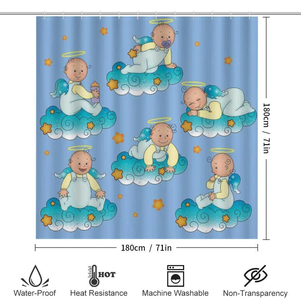 Babies on Clouds in Cartoon — Detail 2