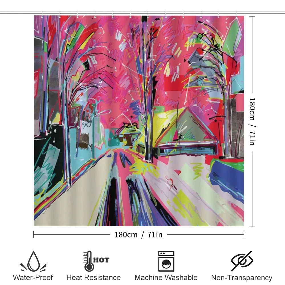 Funky Streets Sketch Trees — Detail 2