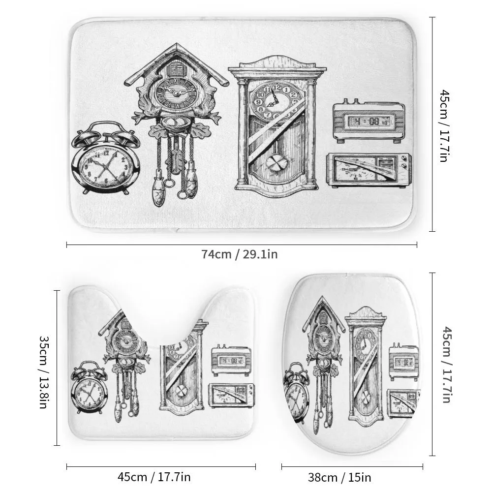 Ink Hand Drawn Clock — Detail 1
