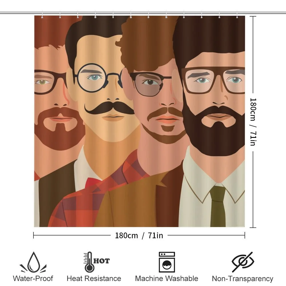 Male Hipster Characters — Detail 2