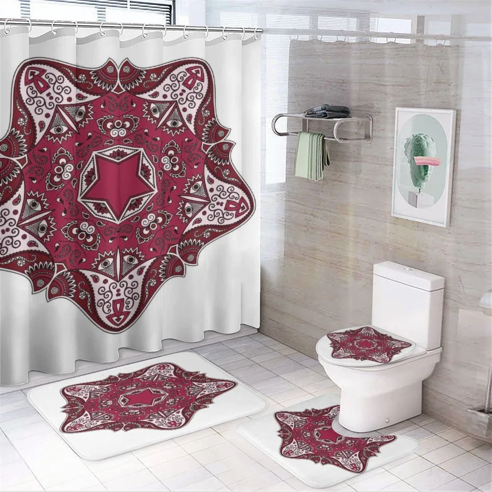Maroon Mandala Asian — Your design