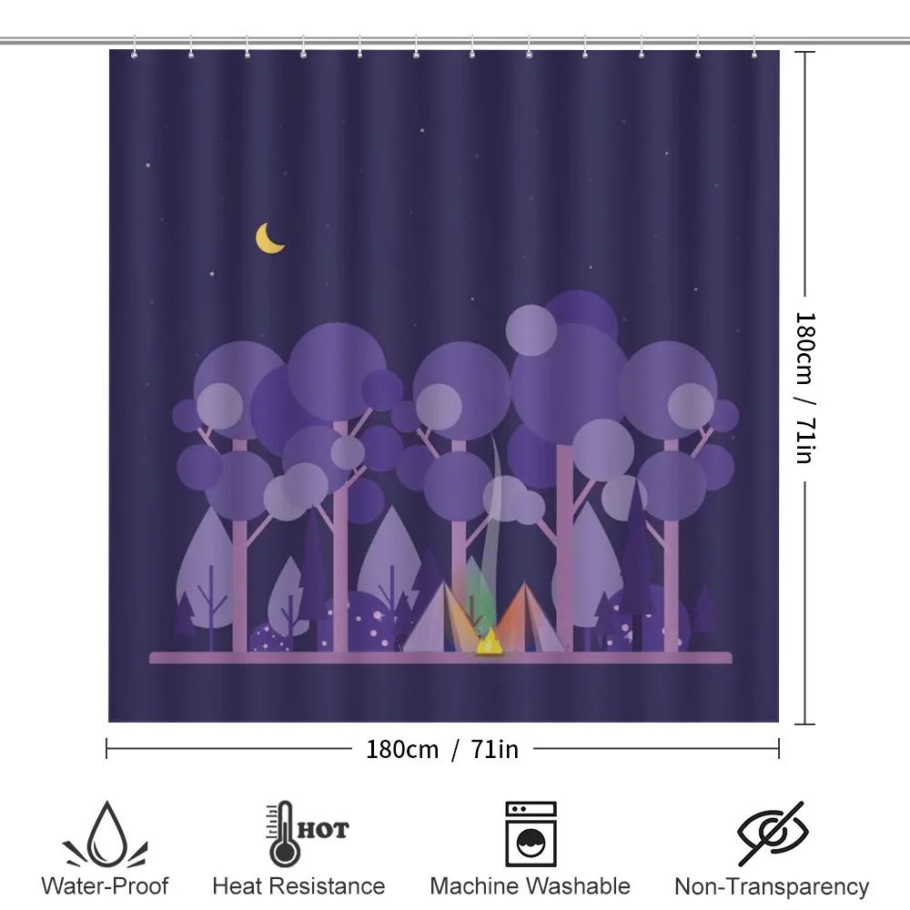 Night at Campsite Scene — Detail 2