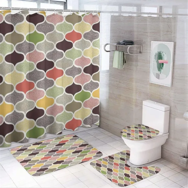 Oriental Morrocan Design on a shower curtain