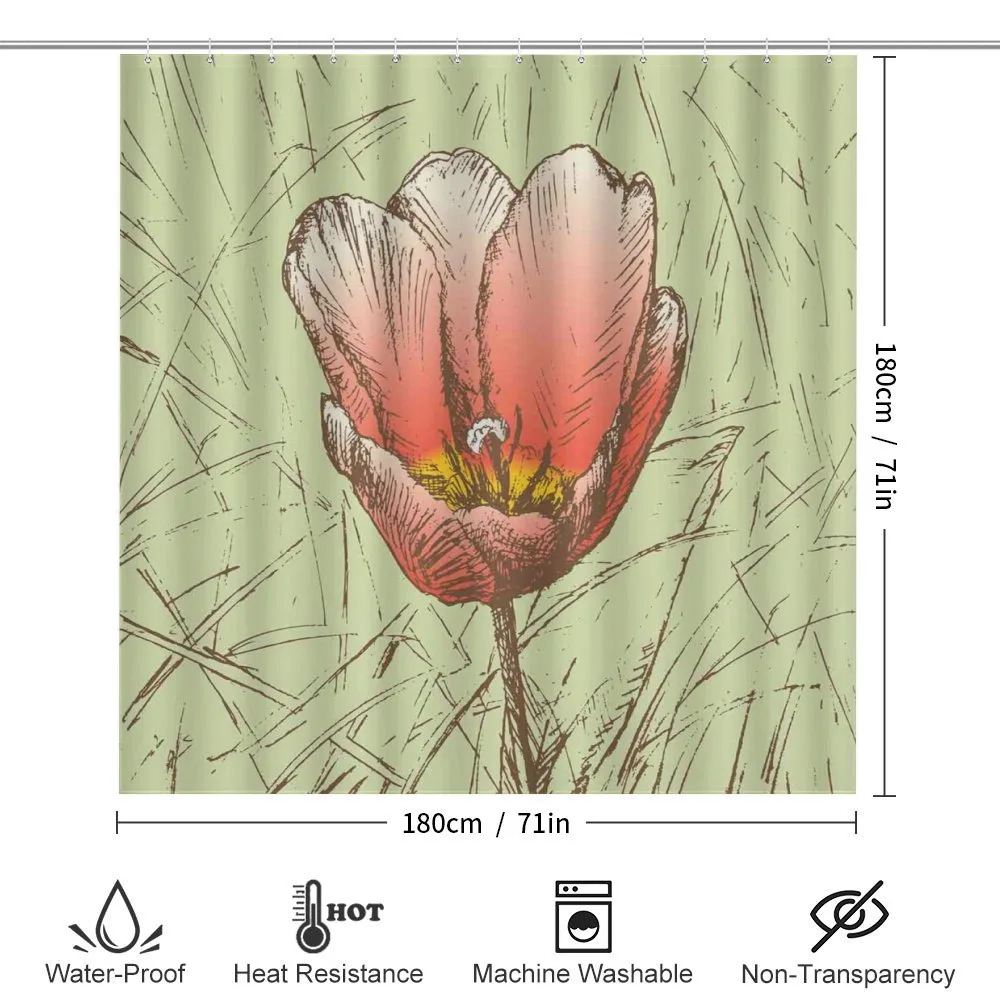 Romantic Flower Sketch — Detail 2