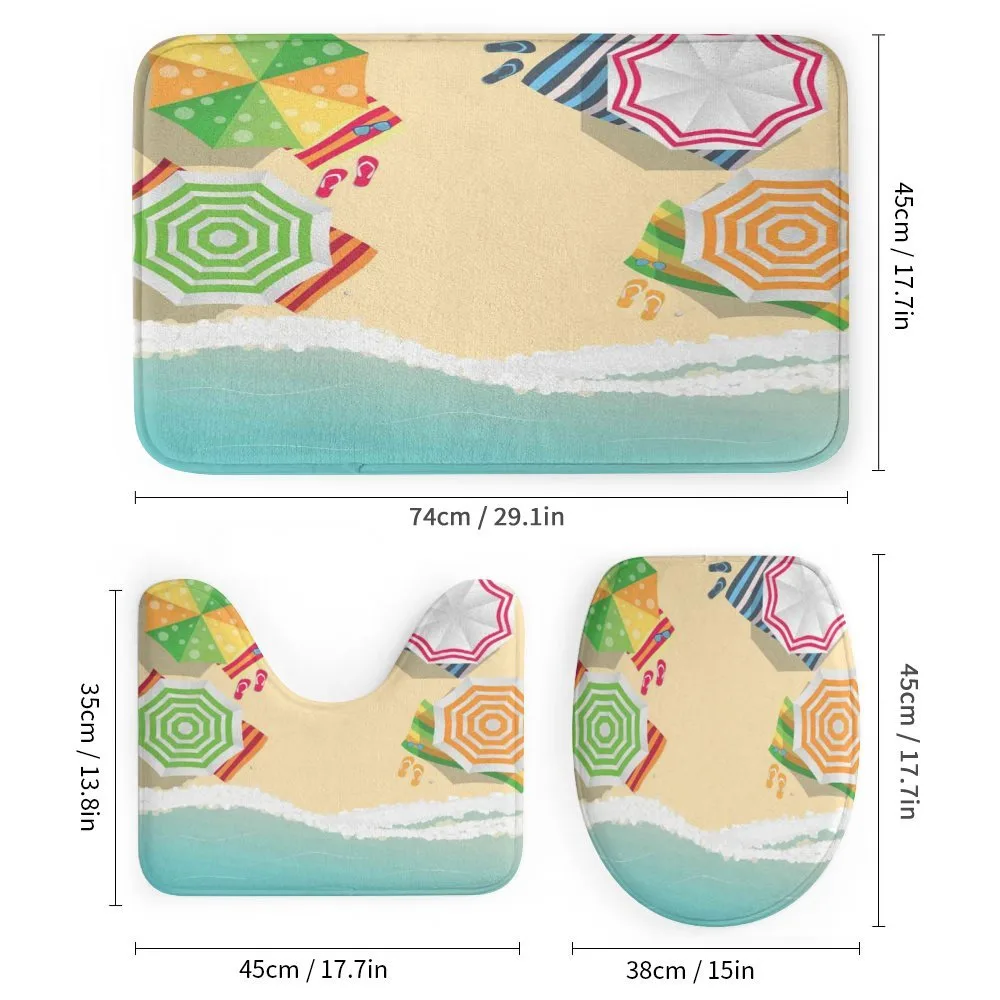 Sandy Beach Umbrellas — Detail 1