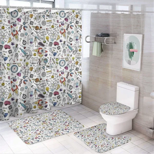 Science Laboratory on a shower curtain