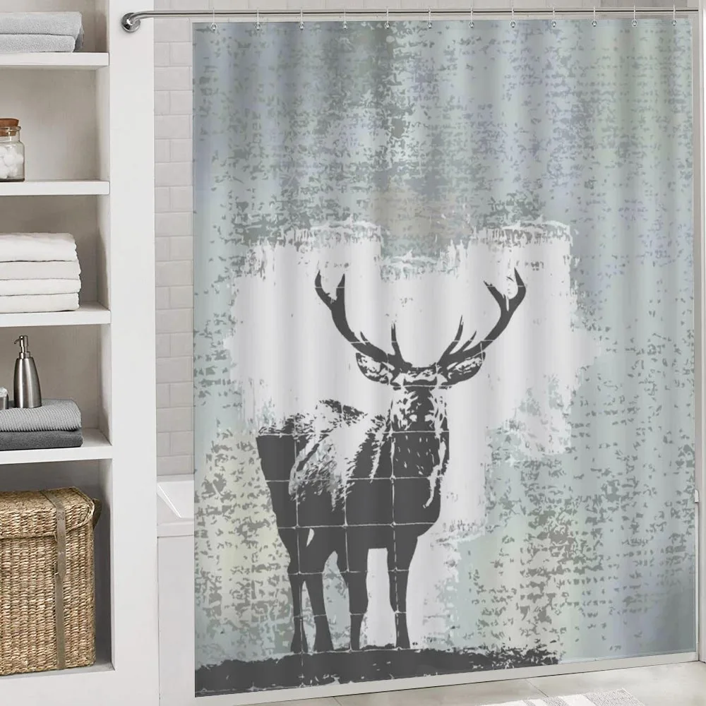 Stag Silhouette Grunge — Detail 4