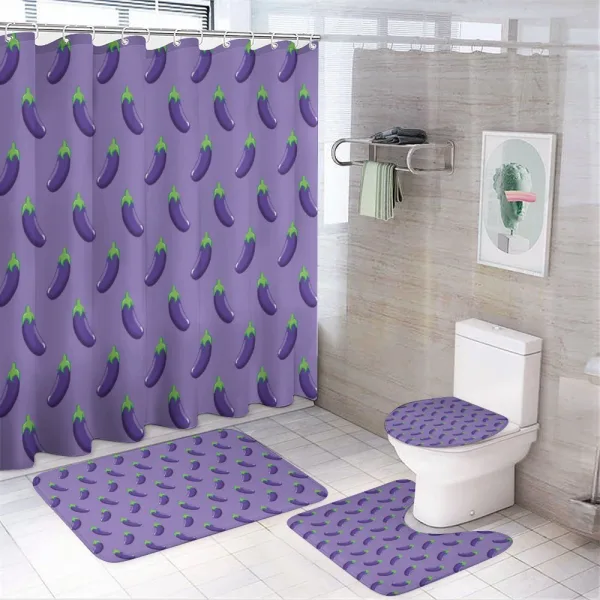 Vegan Food Healthy on a shower curtain