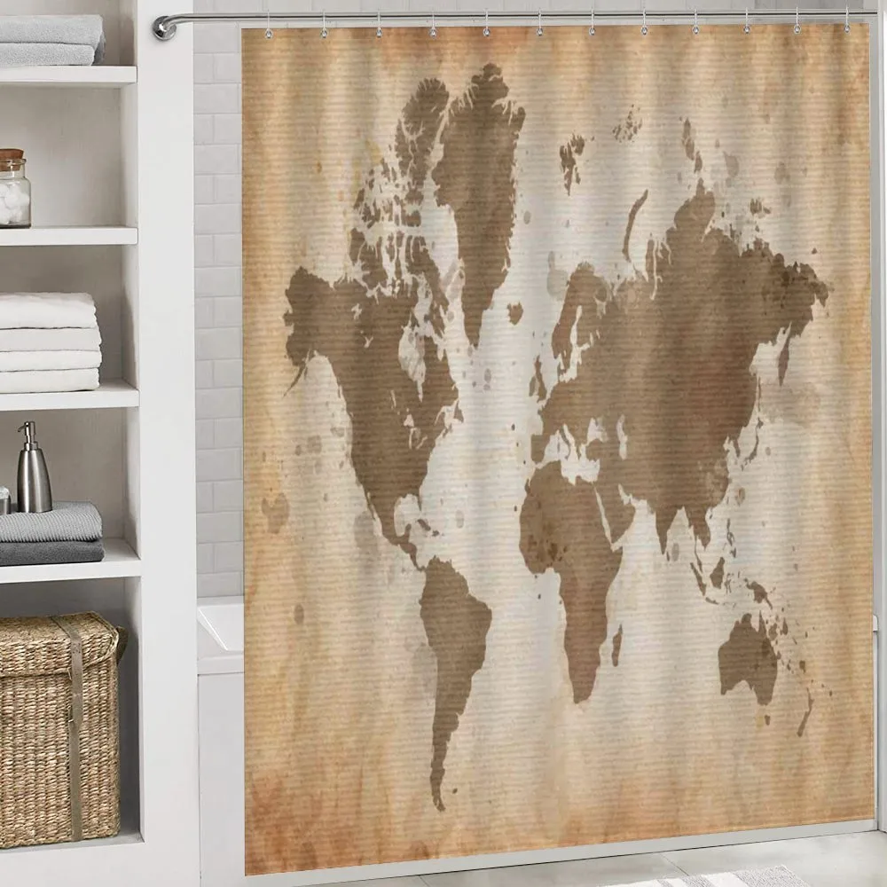 Vintage Earth Continents — Detail 4
