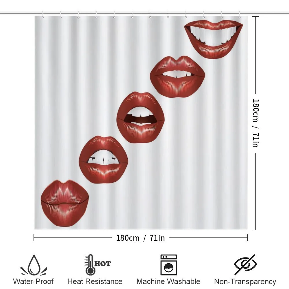 Vivid Full Red Lips Feminine — Detail 2