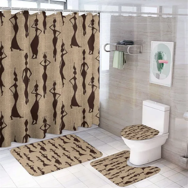 Woman Geometric on a shower curtain