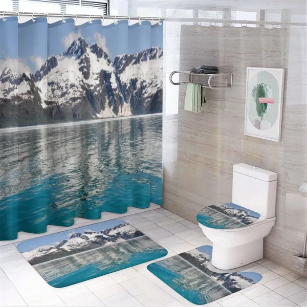 Aialik Bay Kenai Fjords on a shower curtain